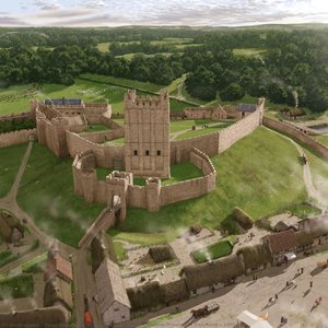 Reconstruction Drawing Of Richmond C.1400 — Peter Noone