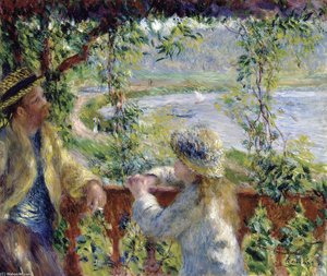 By The Water (near The Lake) — Pierre-auguste Renoir, Impressionist Landscape