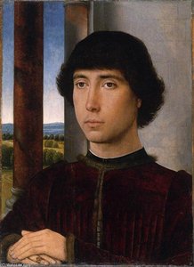 Portrait Of A Man At A Loggia — Memling, Hans, Early Netherlandish Painting