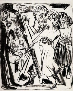 Peasant Couple Dancing — Ernst Ludwig Kirchner