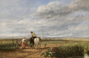 A Breezy Day Going To The Hayfield — David Cox The Elder