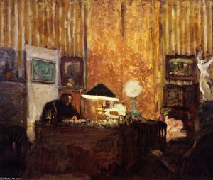 Thadée Natanson At His Desk — Jean-édouard Vuillard