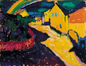 Murnau With Rainbow — Василий Васильевич Кандинский, Expressionism