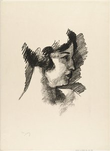 Head Of A Woman In Profile From The Portfolio Metamorphoses 1 — André Derain