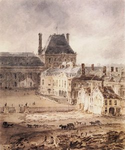 Paris. Part Of The Tuileries And The Louvre — Thomas Girtin