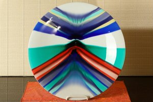 Ancient Red Fuji – Bowl With Colored Glazes — Tokuda Yasokichi Ii