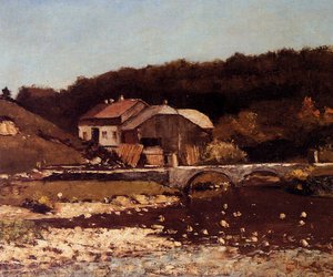 La Ferme De Bonnevaux — Gustave Courbet