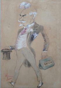 [caricature Of Washington Luís Pereira De Sousa] — Nair De Teffé Von Hoonholtz, Contemporary Realism