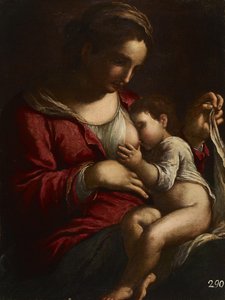 Virgin Mary Nursing — Bartolomeo Schedoni