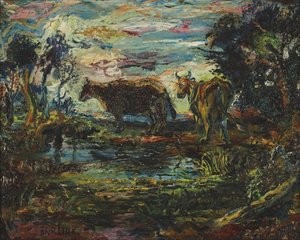 Blue Cows — David Davidovich Burliuk