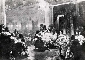 Last Soiree Of Charles Ii At Whitehall, (painting) — Emanuel Gottlieb Leutze
