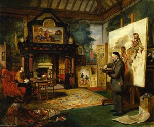 John Phillip in His Studio