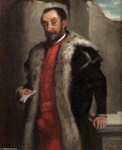 Portrait Of A Nobleman Holding A Letter — Patrick William Adam