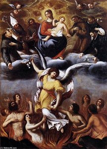 An Angel Frees the Souls of Purgatory