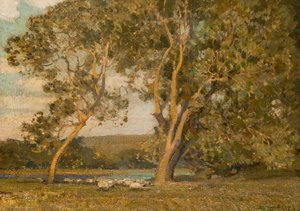 In The Water Meadows — Alfred East