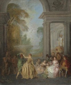Dancers In A Pavilion — Jean-baptiste Pater