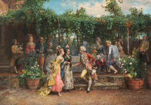 A Garden Party — Cesare Auguste Detti