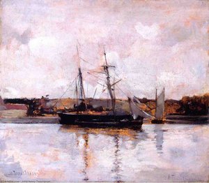 Boats At Dieppe — John Henry Twachtman