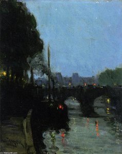 The Seine - Evening — Henry Ossawa Tanner, Contemporary Realism