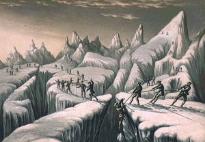 The Glacier Du Tacconnay — George Baxter