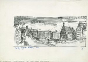 Main Market Square In Nuremberg — Friedrich Neubauer
