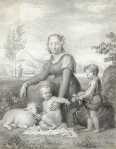 Virgin and child with st john the baptist