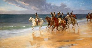 Napoleon On The Sands At Boulogne, France — Andrew Carrick Gow