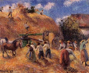 Cosecha — Camille Pissarro