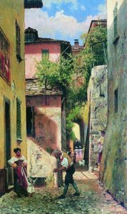 Italian Street Scene — Fedor Bronnikov