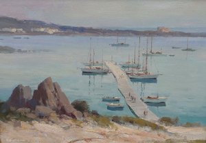 The Pontoon, Porto Cervo, Sardinia — Edward Seago