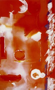 Seeing The Moon On A Hot Summer Day — Helen Frankenthaler, Abstract Expressionism