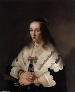 Portrait Of A Woman — Ferdinand Bol, Baroque