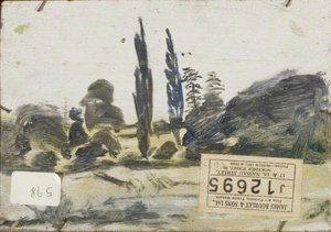 Landschaftsstudie (verso) — Sir Alfred James Munnings