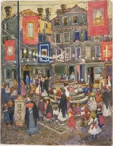 Festival, Venice — Maurice Brazil Prendergast