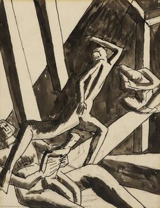 The Family (study For Ghetto Theatre Ii) — David Bomberg