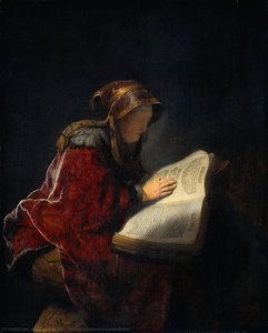 Theprophetessanna(knownassmother) — Rembrandt Van Rijn, Baroque