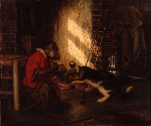 Bertrand Et Raton Le Singe Et Le Chat, Ix, 17 — Alexandre Gabriel Decamps, Contemporary Realism