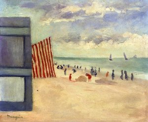 The Beach At Touquet — Henri Gaudier-brzeska