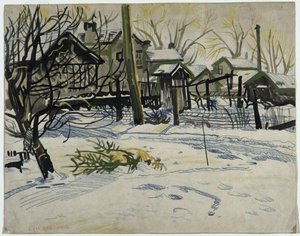 Backyards In Winter — Charles Burchfield, Modernism