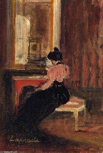 Woman Near The Chimney