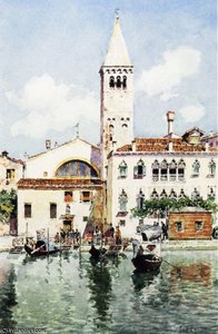 Gondolas On A Venetian Canal — Federico Del Campo