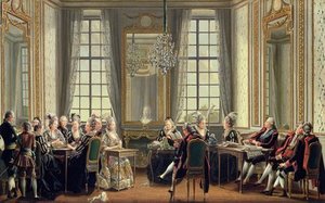 Conversation At Drottningholms Palace, — Pehr Hilleström