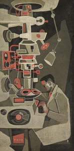 Man And Microscope — Cliff Rowe