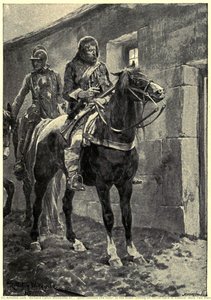 "Outside the Door, in the Road, Sitting on Horse-back in Silence, were Two Men"
