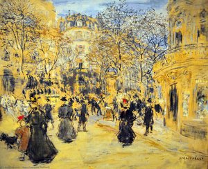 The Boulevard — Jean-françois Raffaelli, Realism