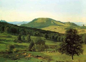 Hill And Dale — Albert Bierstadt, Hudson River School