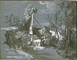 Reach The Rocks, A Stream — Jean-baptiste Oudry