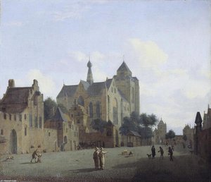 The Church At Veere — Jan Van Der Heyden, Dutch Golden Age