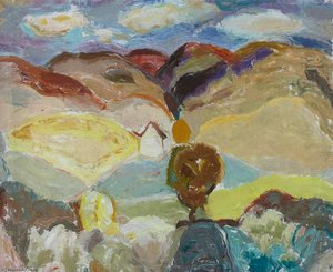 Autumn, Durisdeer — Sir William George Gillies, Cubist Influences