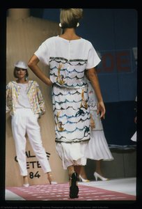 Runway Photograph Of Chloé, Spring/summer 1984 Collection — Karl Otto Lagerfeld